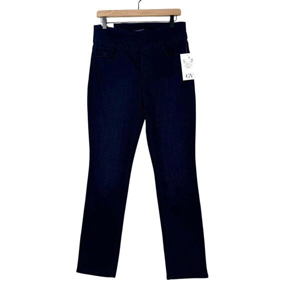 Gloria Vanderbilt Women’s Size 8 Kansas Blue Amanda Pull On Slimming Jeans New - Picture 1 of 11